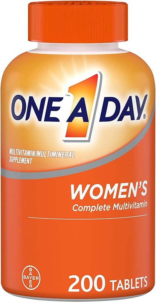 Multivitamine, supplément de vitamine A, C, D, E et zinc pour le soutien de la santé immunitaire, B12, Biotine, Calcium et plus, Comprimé 200