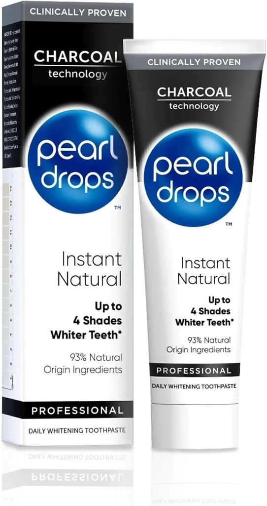 Parel druppels Instant Natural White geactiveerd Charcol 75ml