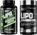 Nutrex Onderzoek Lipo-6 Reiniging & detox voor gewichtsverlies en Lipo-6 Hardcore Supplement, Ondersteunt Metabolisme