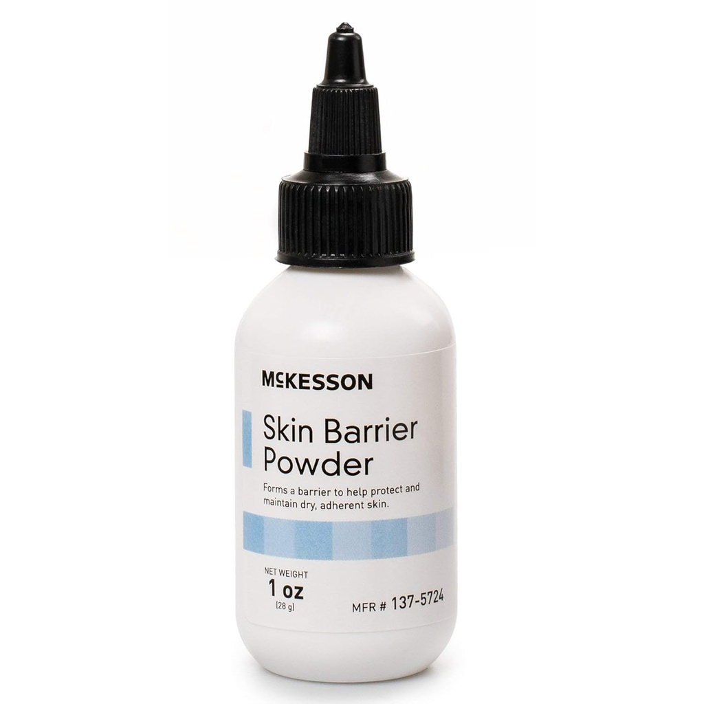 McKesson Skin Barrier Poeder, Bescherm en onderhoud droge adherent huid, 1 oz, 1 Tel.