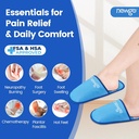 NIEUWGO Foot Ice Pack Slippers voor Plantar Fasciitis en Neuropathie, HSA of FSA in aanmerking komende 2 Pack Gel Ice Slippers Hot Cold Pack voor Bunion Chirurgie pijnverlichting, brandende voeten
