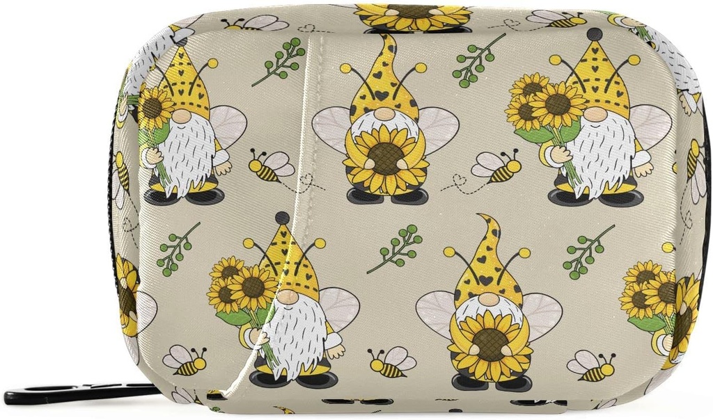 Gnome bijen pil Box 7 dagen pil geval reis pil Organisator tas met rits draagbare Wekelijkse Vitamine Medicine supplement houder Pouch Bag