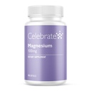 Célébrez les vitamines Magnésium - 100 mg Capsules de bisglycinate de magnésium chélaté pour le soutien du sommeil et la défense des crampes musculaires, sans végane et sans gluten, 90 Compte