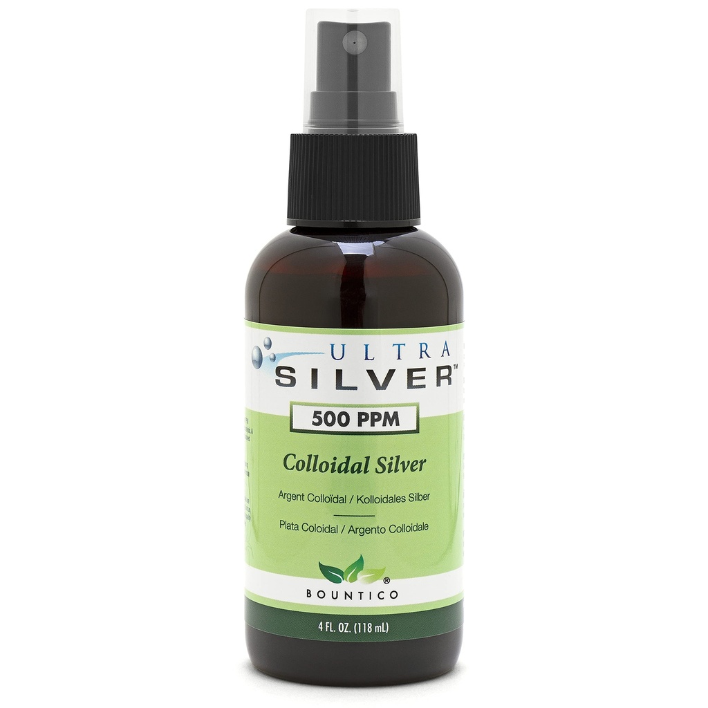 Ultra Silver Cplus Silver 500 PPM 4 Ounce Fine Mist Spray