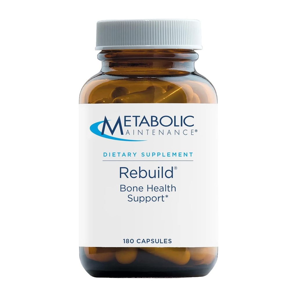 Metabole onderhoud Herbouw - Bone Health Support Supplement met Calcium, Vitaminen D + K2, Zink, Magnesium Citroen + Trace Minerals, Geen Fillers (180 Capsules)