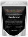Plant Guru geactiveerd Charcoal Poeder 4 oz. HARDWOOD - Voedselkwaliteit Kosher Non-GMO - Tanden bleken, gezichtsmasker en zeep maken. Bevordert natuurlijke ontgifting en helpt spijsvertering