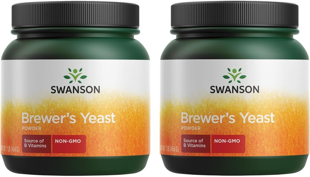 Swanson 100% Pure Brewer's Gistpoeder GGO-vrij (454 g) Pwdr (2 verpakkingen)