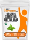 BulkSupplements.com Organic Stinging Nettle Extract Powder - Nettle Leaf Extract, Kruidensupplement - Vegan & Glutenvrij, 750mg per Serving, 100g (3,5 oz) (Pack of 1)