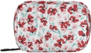 Rode roze bloemen pil Box 7 dagen pil geval tas reis pil Organisator tas met rits draagbare wekelijkse geval Compacte grootte voor vitamine supplement houder