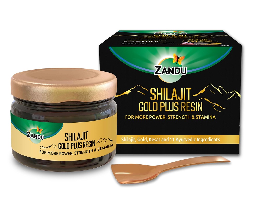 Zandu Shilajit Resin | Pure Himalayan | >70% Fulvic Acid | Lab-Tested for Purity | 20g | 80+ Micronutrients | Natural Daily Energy & Stamina
