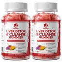 2 Pack Lukaree Lever Reiniging Detox & Repair Gummies 