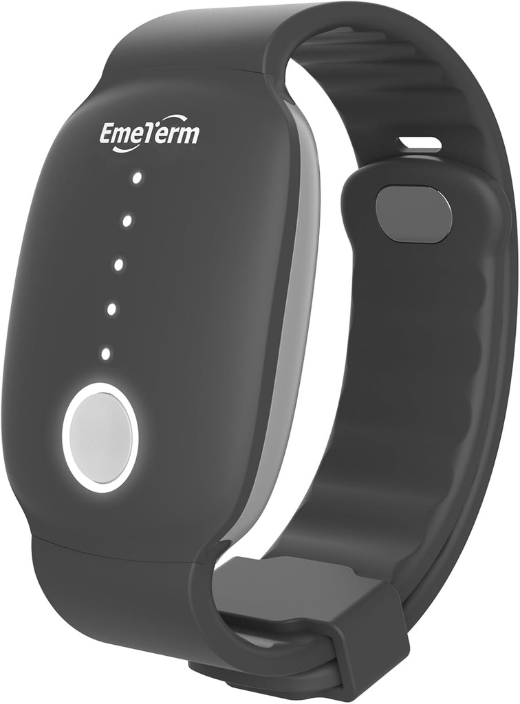 EmeTerm Fashion FDA-Cleared Relieve Misselijkheid Elektrode Stimulator Morning ziekte Motion reis ziektekots Relief Rechargeable Geen Gel Drug Gratis Pols Bands zonder bijwerkingen