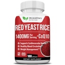 Red Yeast Rice Extract 1400mg Supplement 180 Telling Handhaaf gezonde Cholesterolniveaus Ondersteunt cardiovasculaire en bloedcirculatie voor gezond hart, spijsvertering, gewichtsmanagement en algehele gezondheid