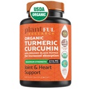 Biologische Kurkuma Supplement met Black Pepper Hoogste Potentie USDA Gecertificeerd [Non-GMO Biologische Curcumin 2115mg] Antioxidant Gewricht & Immuun Ondersteuning 120 tabletten