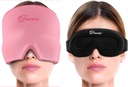 TheraICE Migraine Hoofdpijn Relief Cap, Hot & Cold Therapie Hat, Migraine Relief Cap, Cool Gel Head Wrap, Hoofdpijn Cap Ice Pack Mask + TheraICE Koelende Gel Relief Slaapmasker