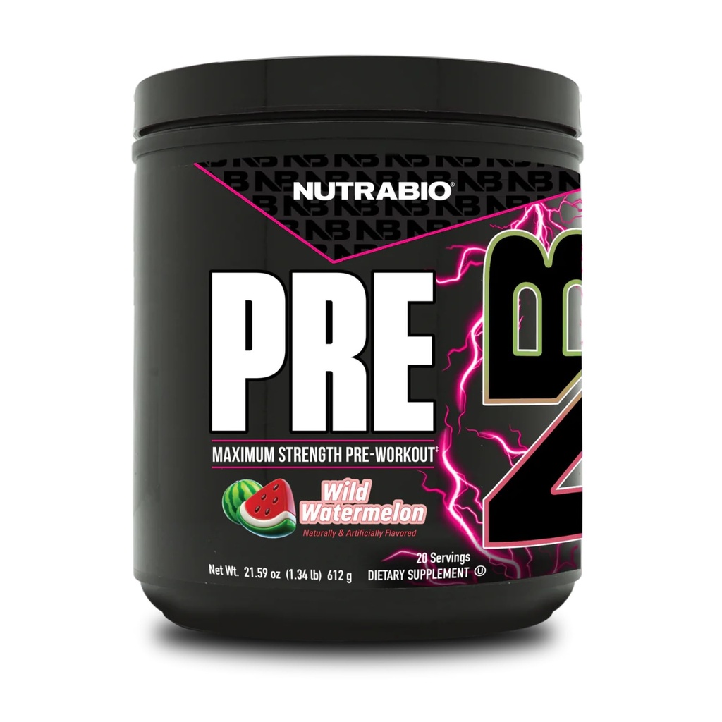 NutraBio Preworkout Powder, Watermeloen