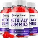 (3 Pack) Belly Blast Keto ACV Gummies - Advanced Formula Belly Blast Keto Plus ACV Gummies Apple Cider Vinegar, Weight Management, BellyBlast ACV Dieetsupplement Beoordelingen Mannen Vrouwen (180 Gummies)