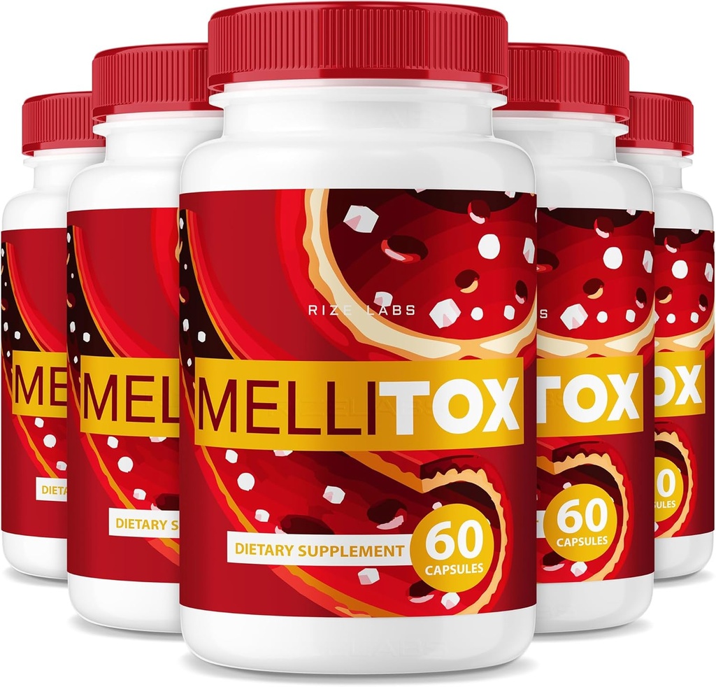 (5 verpakkingen) MelliTox capsules, MelliTox supplement body detox, MelliTox maximale sterkte formule, MelliTox pillen voor gezonde cellen, MelliTox Pastillas Review (300 capsules)