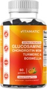 Vitamatic Extra Strength Glucosamine Chondroitin Gummies with MSM, Turmeric & Boswellia 