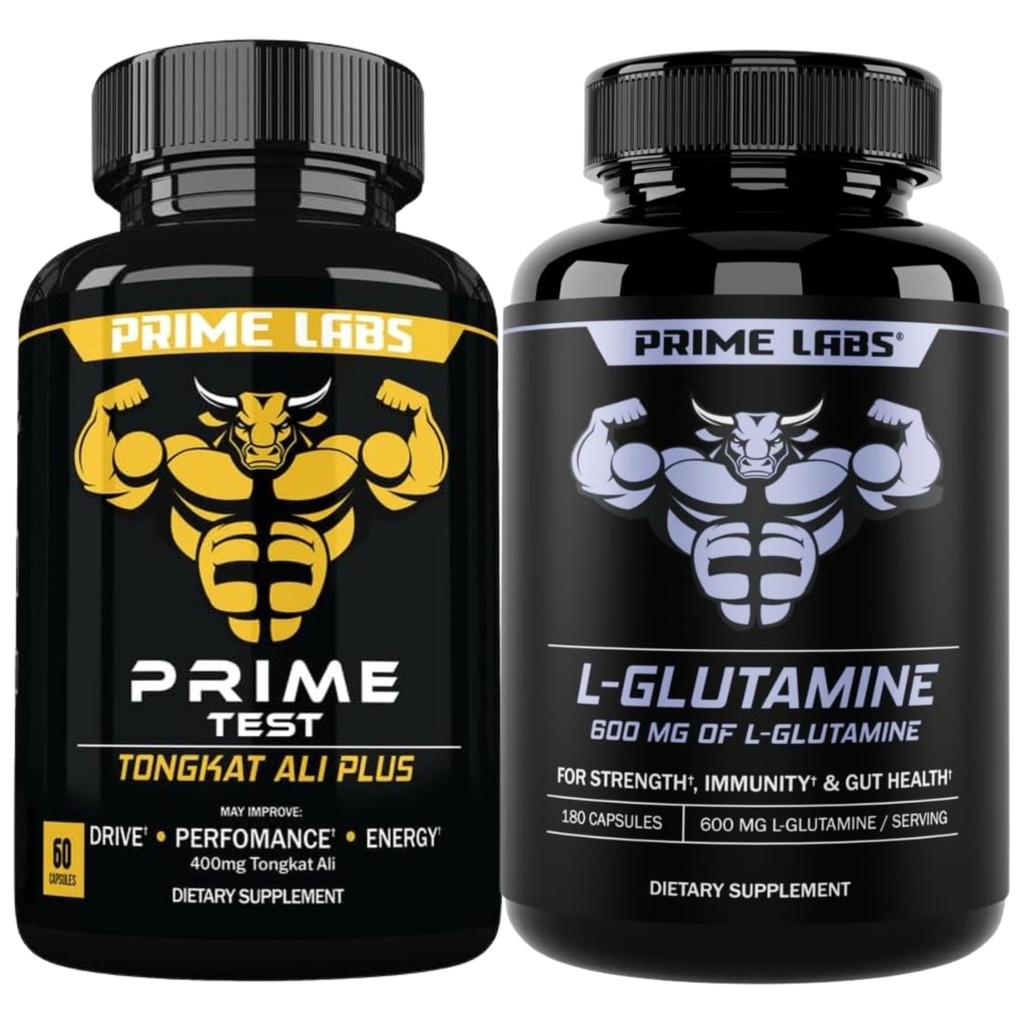 Premier Labs Tongkat Ali Plus (60 ct) + L Glutamine (180 ct)