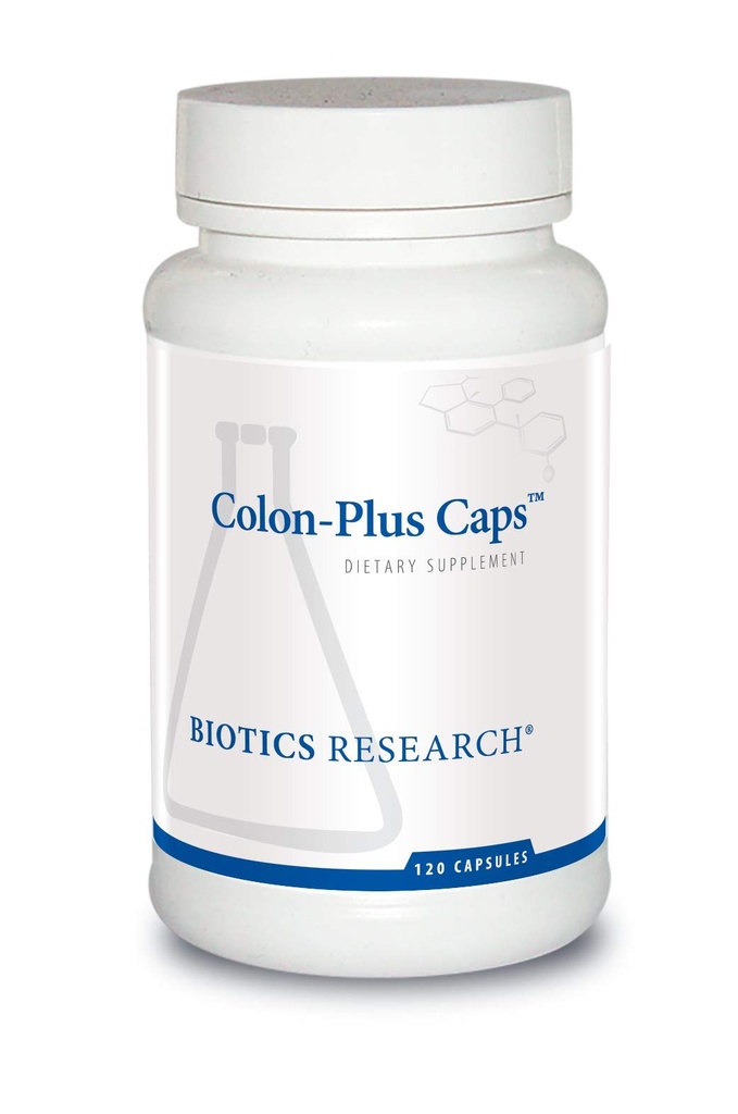 Biotics Research Colon Plus Caps Fiber Capsule, Decompensatio Health, Oplosbare, Onoplosbare Fiber, Laxative, Relieve Constipatie, Regularity, Heart Health, Microbial Balance, Gut Flora 120 Capsules