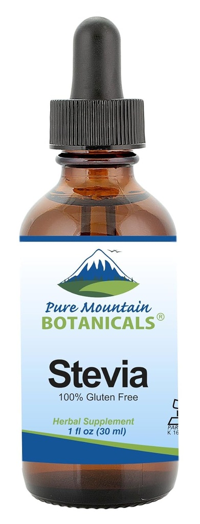 Pure Mountain Botanicals Liquid Stevia Drops - Natuurlijke Zoetstof - Geconcentreerde Suikervrije Substituut Diabetisch Vriendelijk Ideaal voor Keto Low Carb en Vegan Diet Grote toevoeging aan gewichtsverlies programma