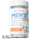 Men's Ultra-Vitamin Multivitamin - A Comprehensive Blend of Essential Nutrients with Elderberry, Vitamin C, Zinc, and Vitamin D in 90 Vegetarian Capsules for a Convenient 30-Day Supply