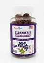 Vlierbessen Gummies 100mg met vitamine C en zink - Immune Support, Glutenvrije Gummies met 7% Anthoycyanine - 60 Tel.