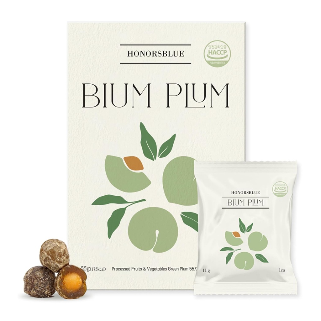 Bium Plum (3-Pack) 100% Natural Food Fermented 2800-Hour, Digestieve enzymen met Probiotica en Prebiotica, Gut Health, Bloating Relief for Women, Psyllium kaf, natuurlijke voedingsvezels