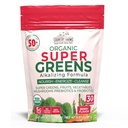 Country Farms Super Greens Berry smaak, 50 Biologische Super Foods, USDA Biologische Drink Mix (Wheat Grass, Spirulina, Chlorella) Paddenstoelen & Probiotica, met vezels, Gut Health, Natuurlijke Energie, 30 Servers