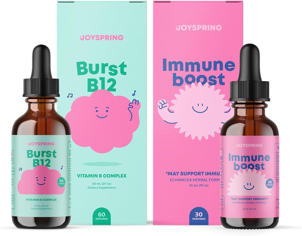 JoySpring Liquid B Complex en Immune Drops voor kinderen
