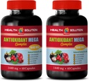 antioxidant complex supplement - ANTIOXIDANT MEGA COMPLEX 1440 MG - Mangosteen extract, antioxidant voedingssupplementen, cranberry granaatappel mangosteen, detox en reinigen 2 flessen 120 capsules