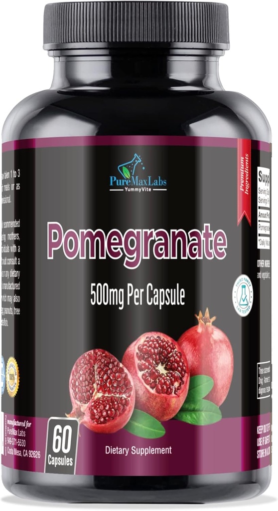 Granaatappelcapsules - 500 mg, antioxidant superfood - 60 capsules