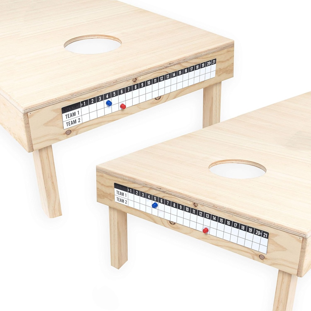 Barcaloo Cornhole Scorebord Metal Decal met 2 magnetische Score Keepers voor Corn Hole Boards