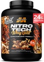 MuscleTech Whey Protein Powder (Chocolate Peanut Butter, 5LB) - Nitro-Tech Whey Protein Isolaat Smoothie Mix voor Lean Muscle & Fast Recovery - 24g Whey Gold Protein voor vrouwen en mannen - Glutenvrije