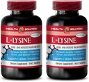 L-lysine 1000 mg tabletten - L-lysine 1000MG - Promoot gezonde huid - l-lysine tabletten - l-lysine 1000mg tabletten - l-lysinesupplement - l-lysinezalf - lysine 1000mg tabletten, 2 flessen 200 tabletten