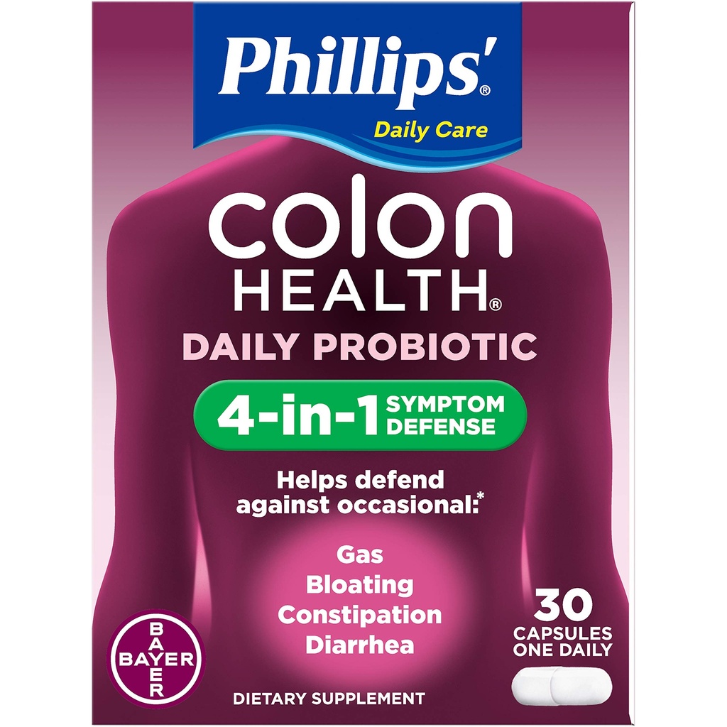 Supplément probiotique de santé de Phillips' Colon - 30 capsules, boîte de 6