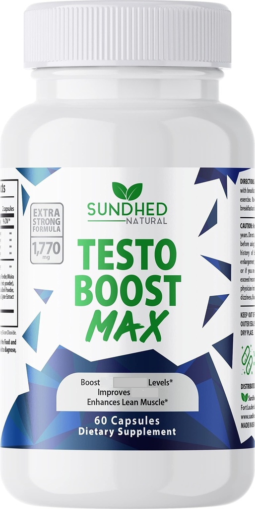 Testo Boost Max - Natuurlijke uithoudingsvermogen Booster voor mannen 