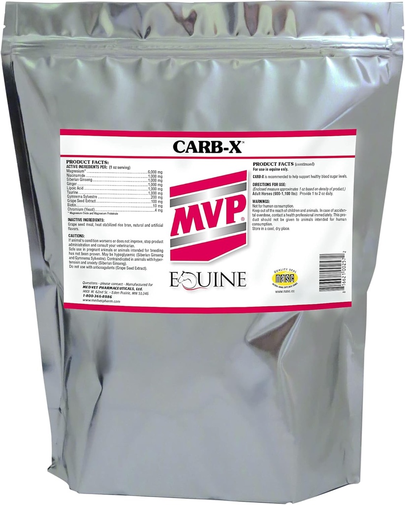 Med-Vet Pharmaceuticals Carb-X (10lb) Glucose Metabolisme Ondersteuning...