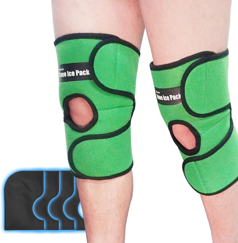 2 Packs Ice Pack for Knie Herbruikbaar, Gel Hot Cold Pack for Knie Replacement Surgery, Pain Relief Ice Packs Wraps for Swelling, Sportblessures, Bursitis, Artritis,Bruises & Sprains Joint Pain