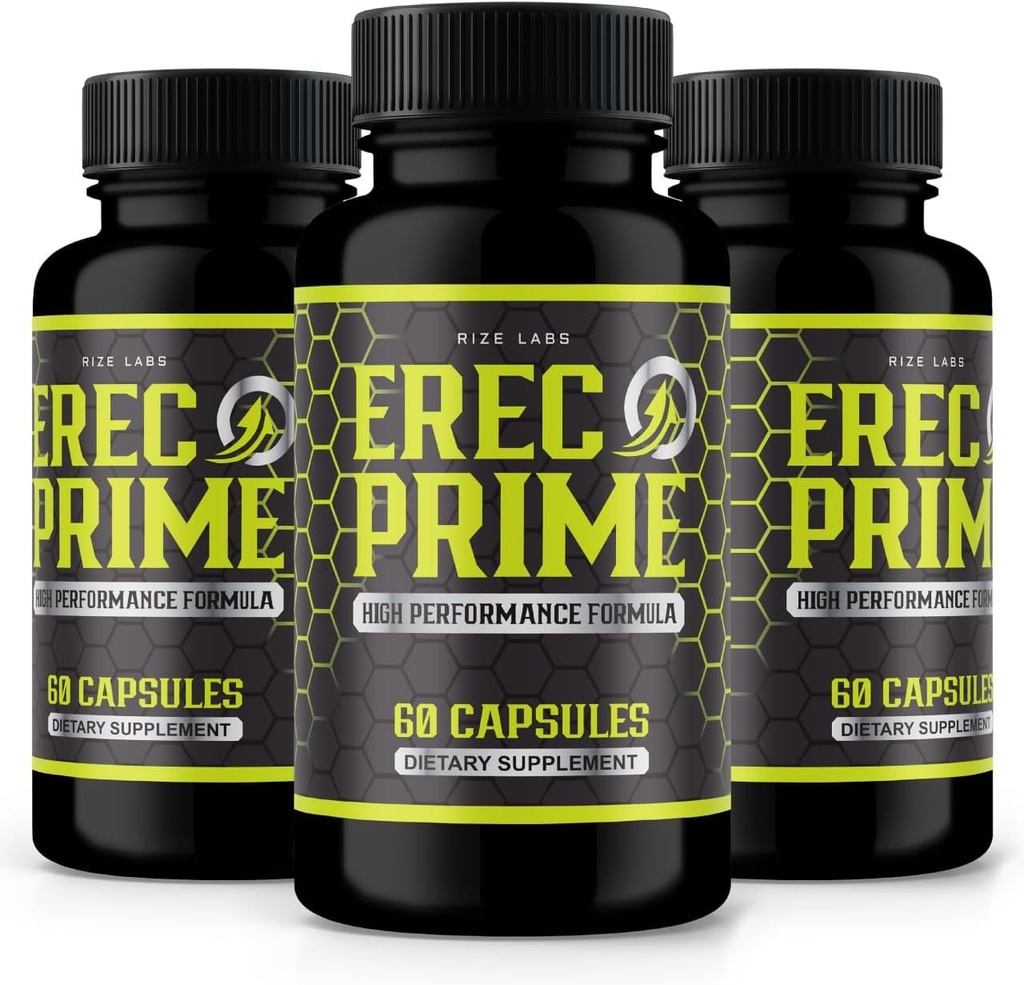 les laboratoires de taille (paquet de 3 pilules Erec Prime pour les hommes, formule haute performance, support tout naturel pour la performance de pointe et la santé globale, examens officiels (180 capsules)
