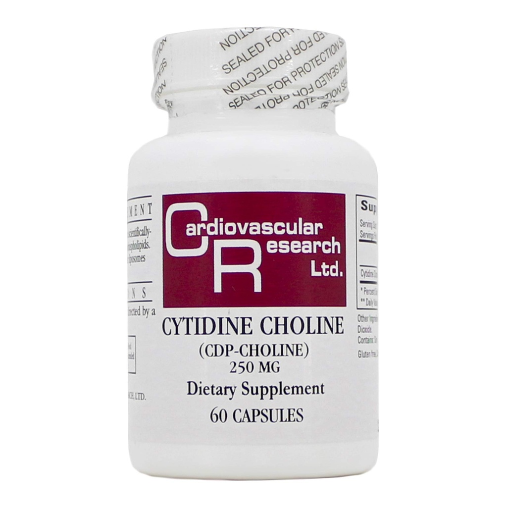 Cytidine Choline/CDP 250mg 60 capsules - Ecologische Formules/Cardiovasculaire Onderzoek