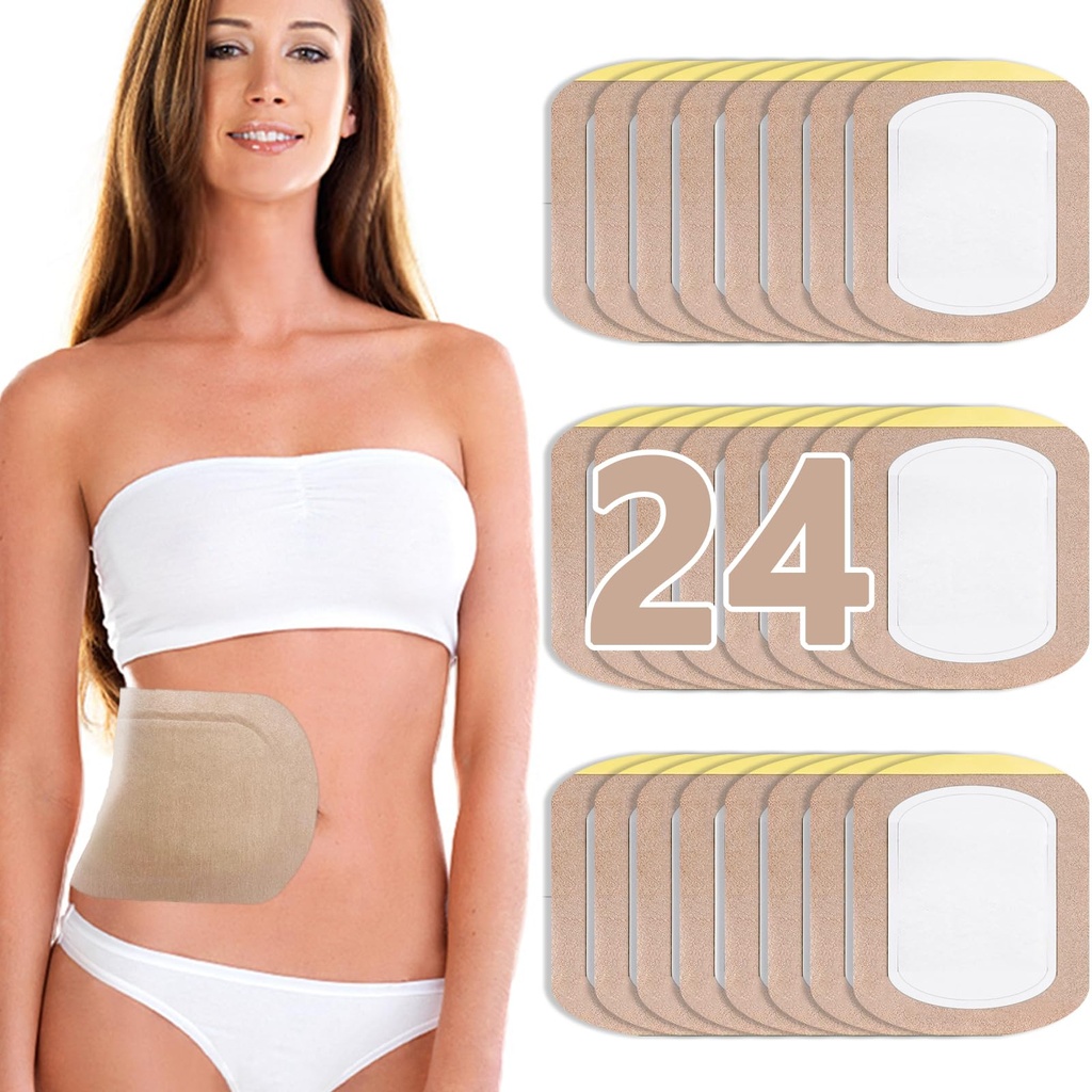 Castor Oil Pack Wrap, Castor Oil Patches Wegwerpbare, Organische Katoen Zelf-Adhesive Pads, Portable Anti Leakage No Wash