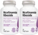 Nicotinamide Riboside - 300 mg Nicotinamide Riboside (NR) per portie, 400 mg Co-enzym Q10 Ubichinon, 30 VegiCaps per fles (60 capsules - verpakking van 2)