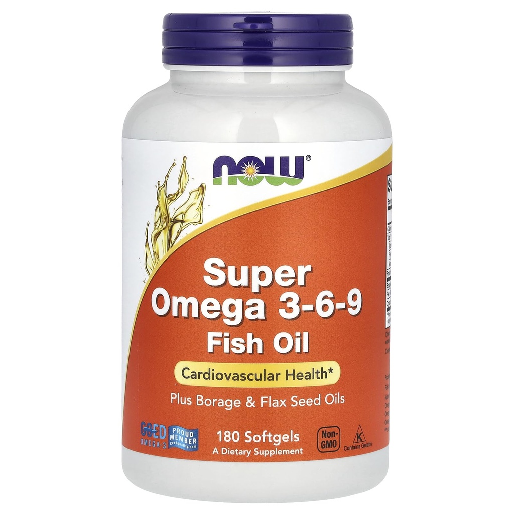 Nu Foods Super Omega 3-6-9 Soft-gels, 1200Mg, 180-Count