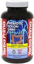 Yerba Prima Prebiotica Colon Care Fiber Caps, 180 Capsules - Vijf vormen van vezels Plus FOS Pre-biotica - Dieetgezondheidssupplement - Gezonde oplosbare en onoplosbaar vezels voor regulariteit