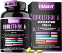 Liposomale Urolithine A Plus Capsules-1200mg, Santé cellulaire durable de la peau et anti-âge, Suppléments d'extraits de plantes organiques pour les femmes et les hommes,180 Capsules- 60 Servir
