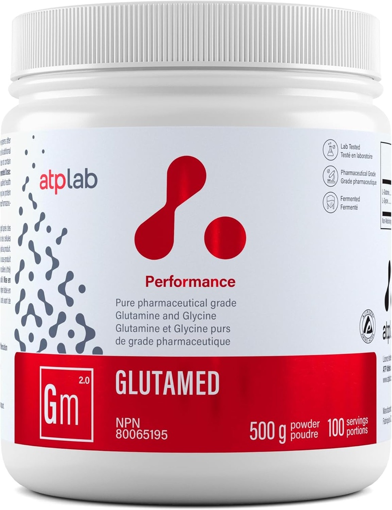 ATP LAB.Glutamed 500g.Glutamine et Glycine. La meilleure combinaison de glutamine et de glycine.