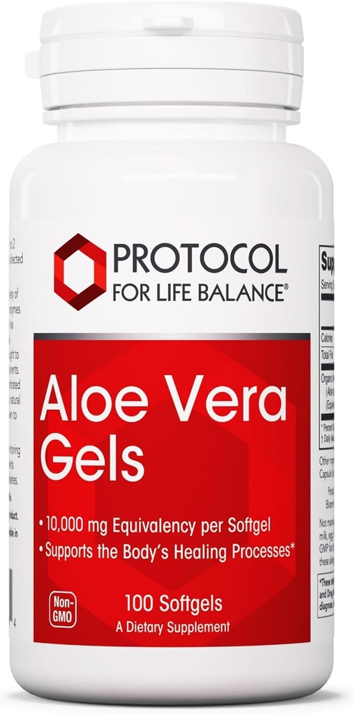 Protocol Aloë Vera Gels - Digestief supplement* - met GAG's - Natuurlijk voorkomende vitamines en aminozuren - Non-GMO & Halal - 100 Softgels