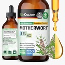 BIO KRAUTER® Perimenopause & Menopause Supplements for Women* - Vegan Motherwort Tincture 4 Fl.Oz 56-Day Supply for Natural Calm & Women's Wellness - Alcohol & Sugar Free - 650 mg per Serving